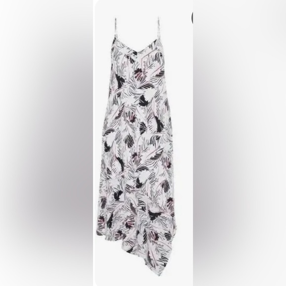 Equipment Women's Jada Silk Slipdress Equipment Cream Asymmetrical Slip Dress - Picture 2 of 11